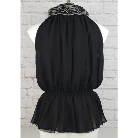 Robert Rodriguez Target Neiman Marcus Ruffle Front Blouse/Top ~ Size Medium - Picture 5 of 9